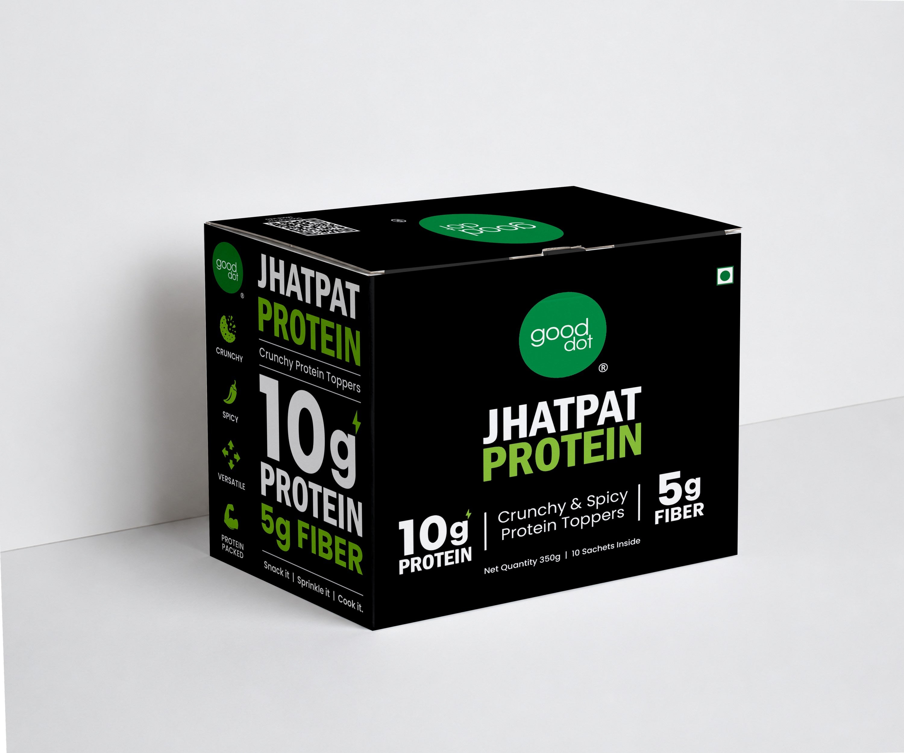 Jhatpat Protein — Crunchy & Spicy Protein Toppers (Pack of 10)