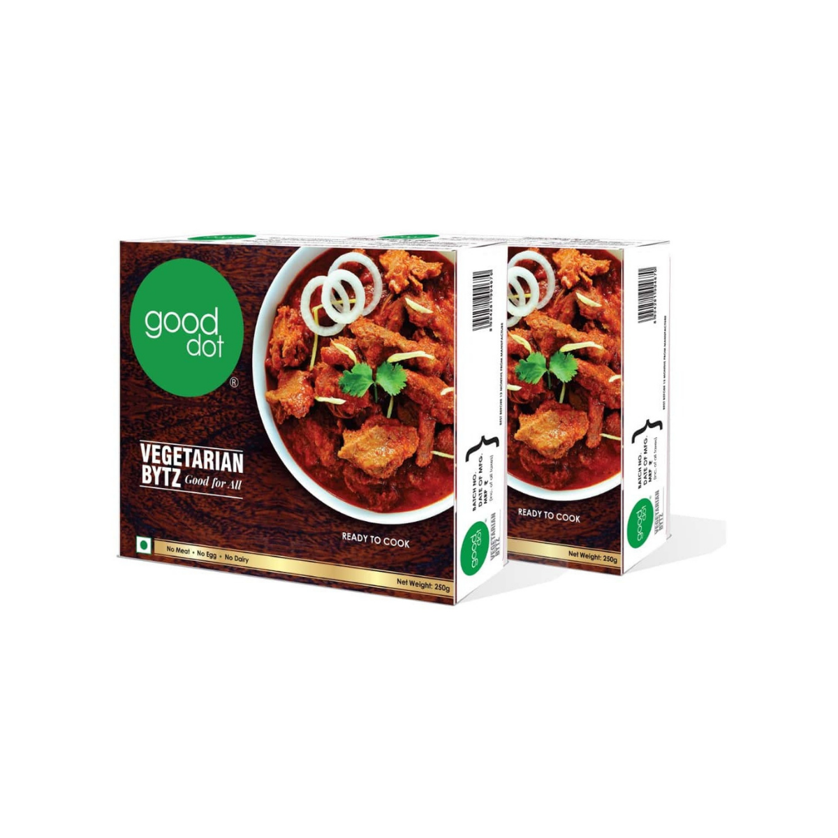 GoodDot Vegetarian Bytz pack of 2 — vegan mutton alternative high-protein