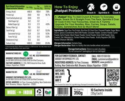 Jhatpat Protein — Crunchy & Spicy Protein Toppers (Pack of 10)